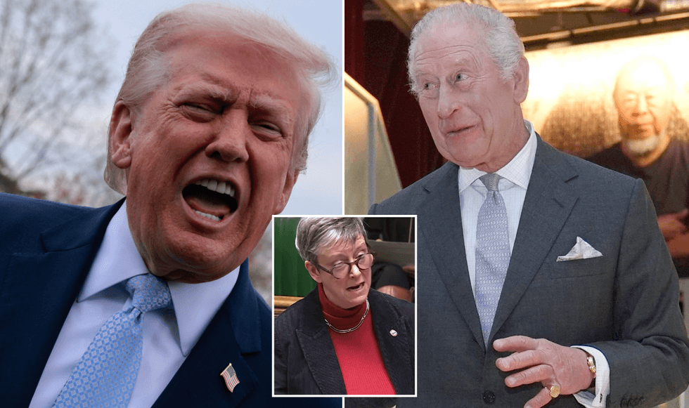 Donald Trump and King Charles