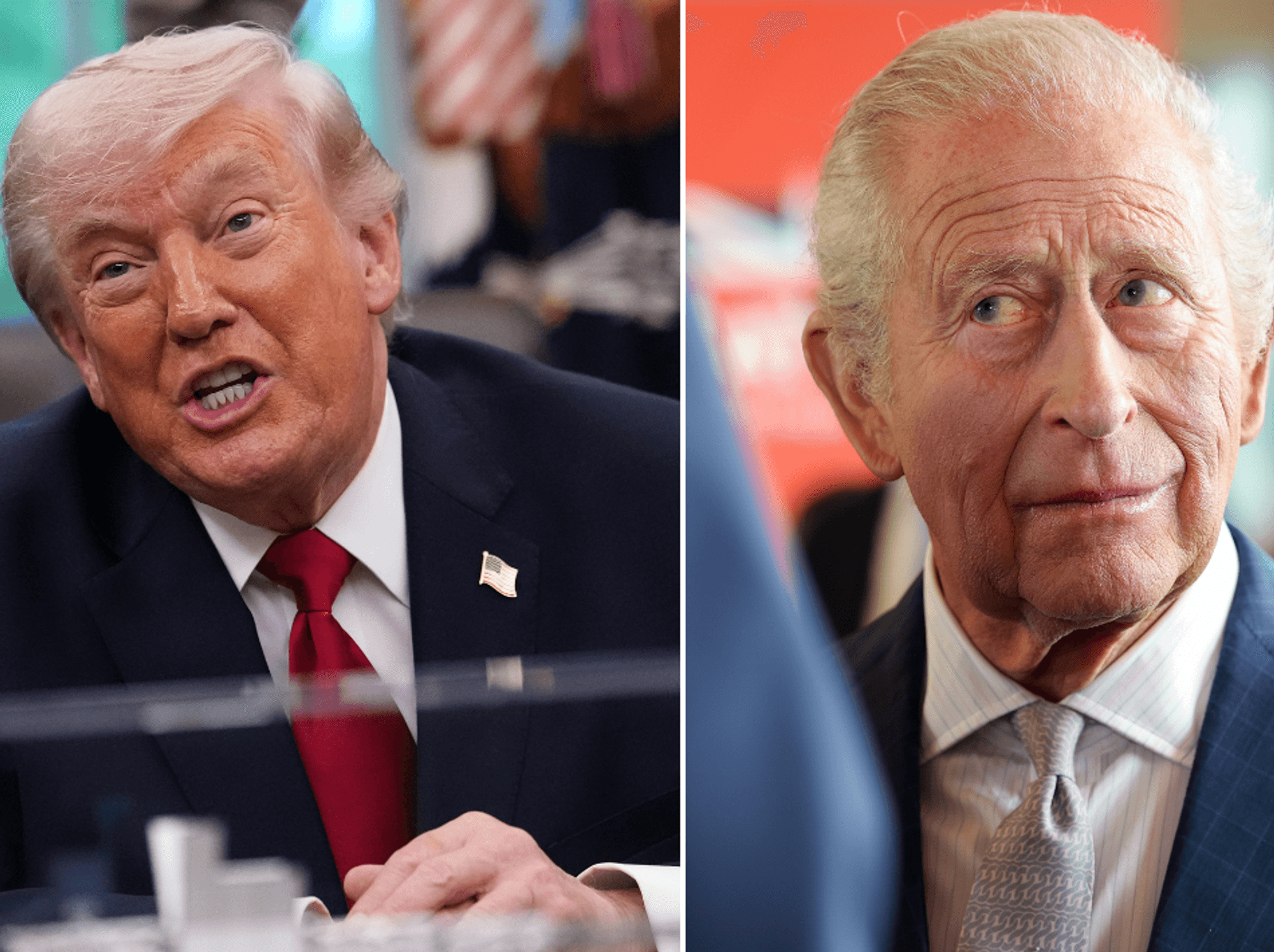 Donald Trump and King Charles