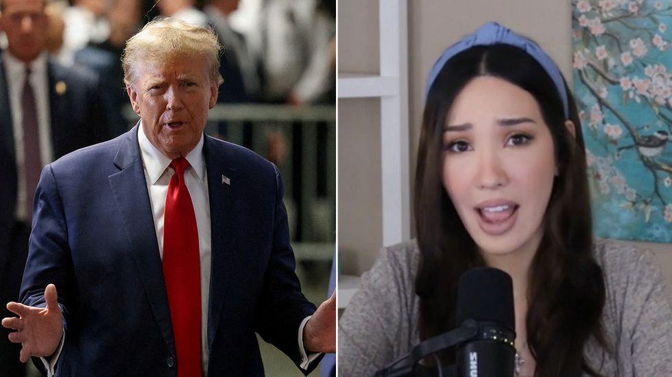 Donald Trump and Lauren Chen