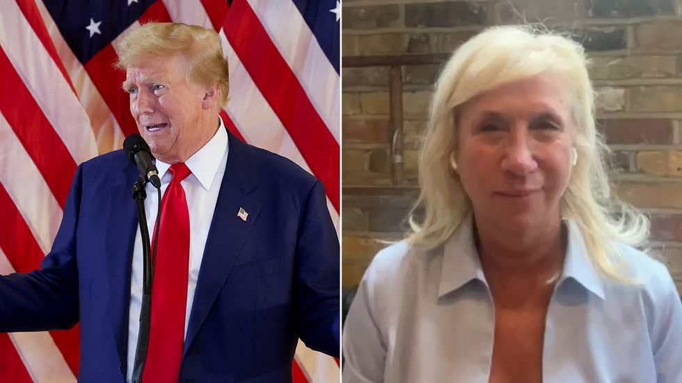Donald Trump and Laurie Laird