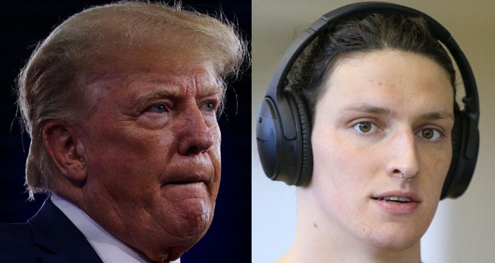 Donald Trump and Lia Thomas