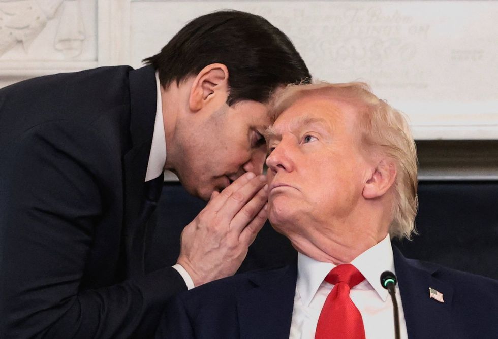 Donald Trump a Marco Rubio
