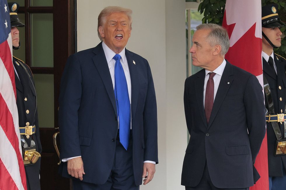 Donald Trump and Mark Carney