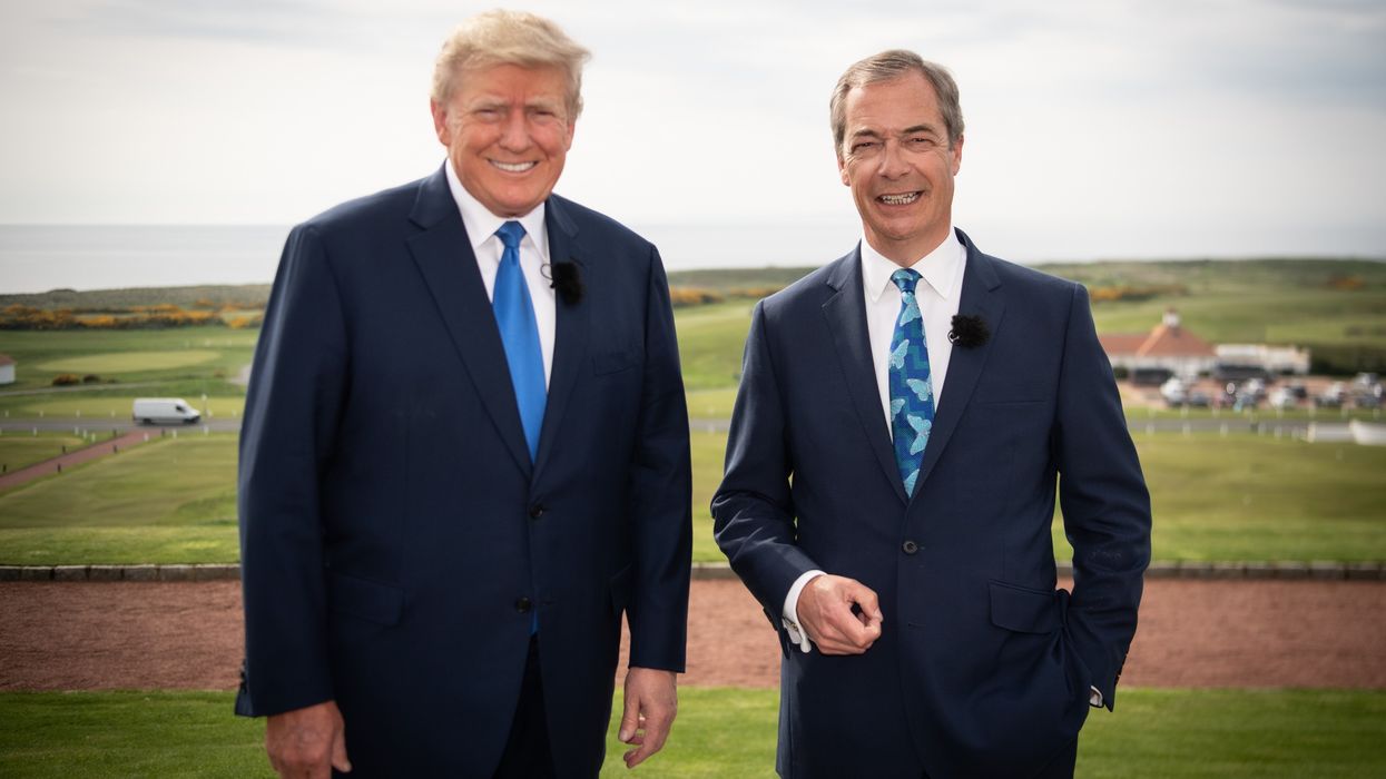 Donald Trump and Nigel Farage at Trump Turnberry