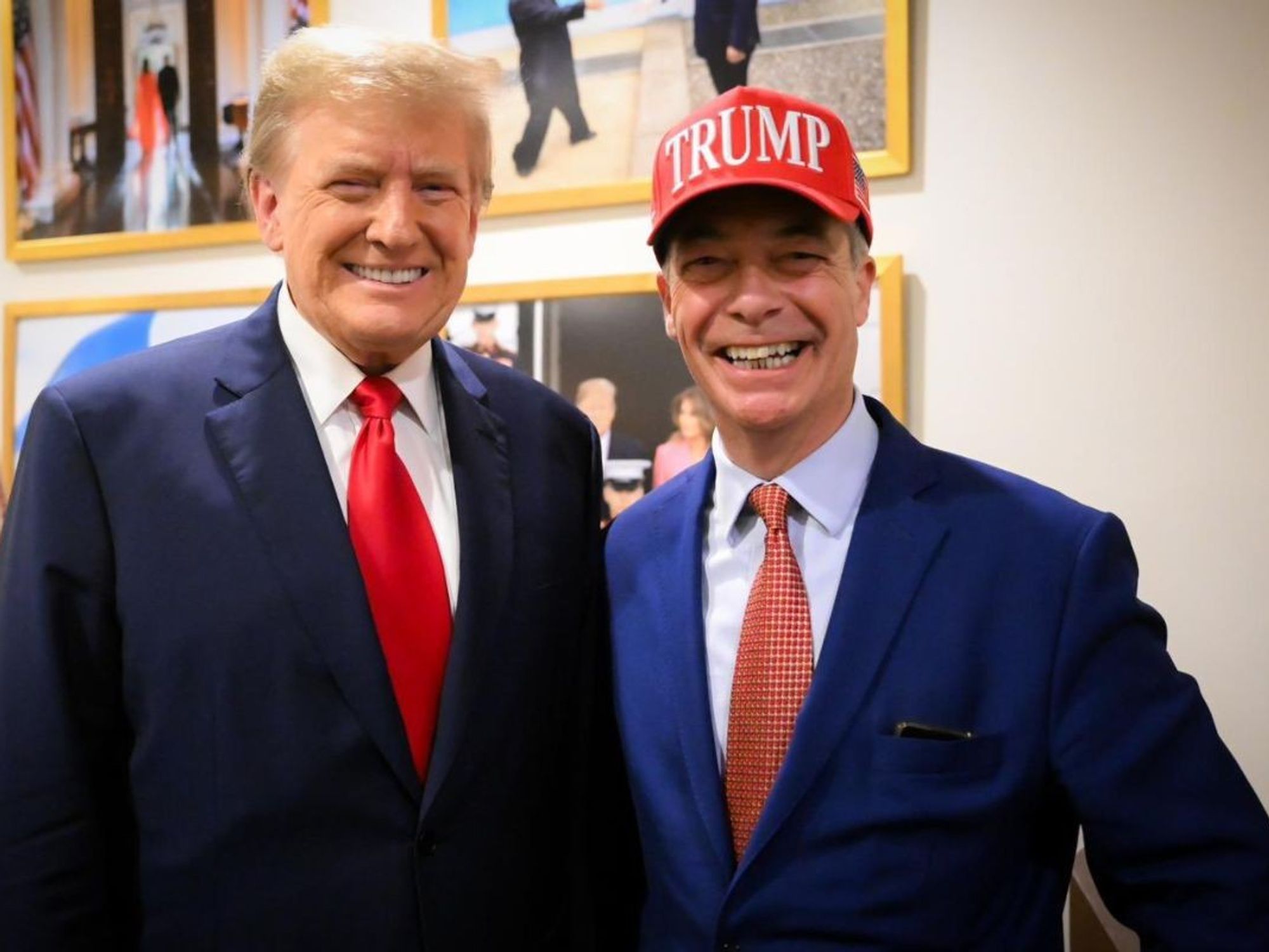 Donald Trump and Nigel Farage first became friends in 2016