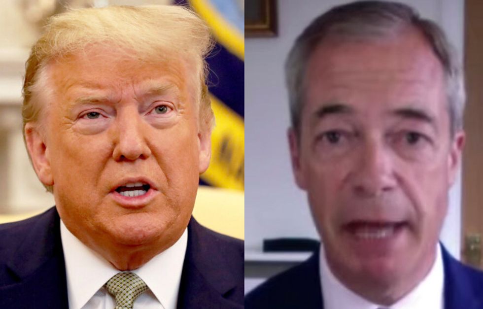 Donald Trump and Nigel Farage