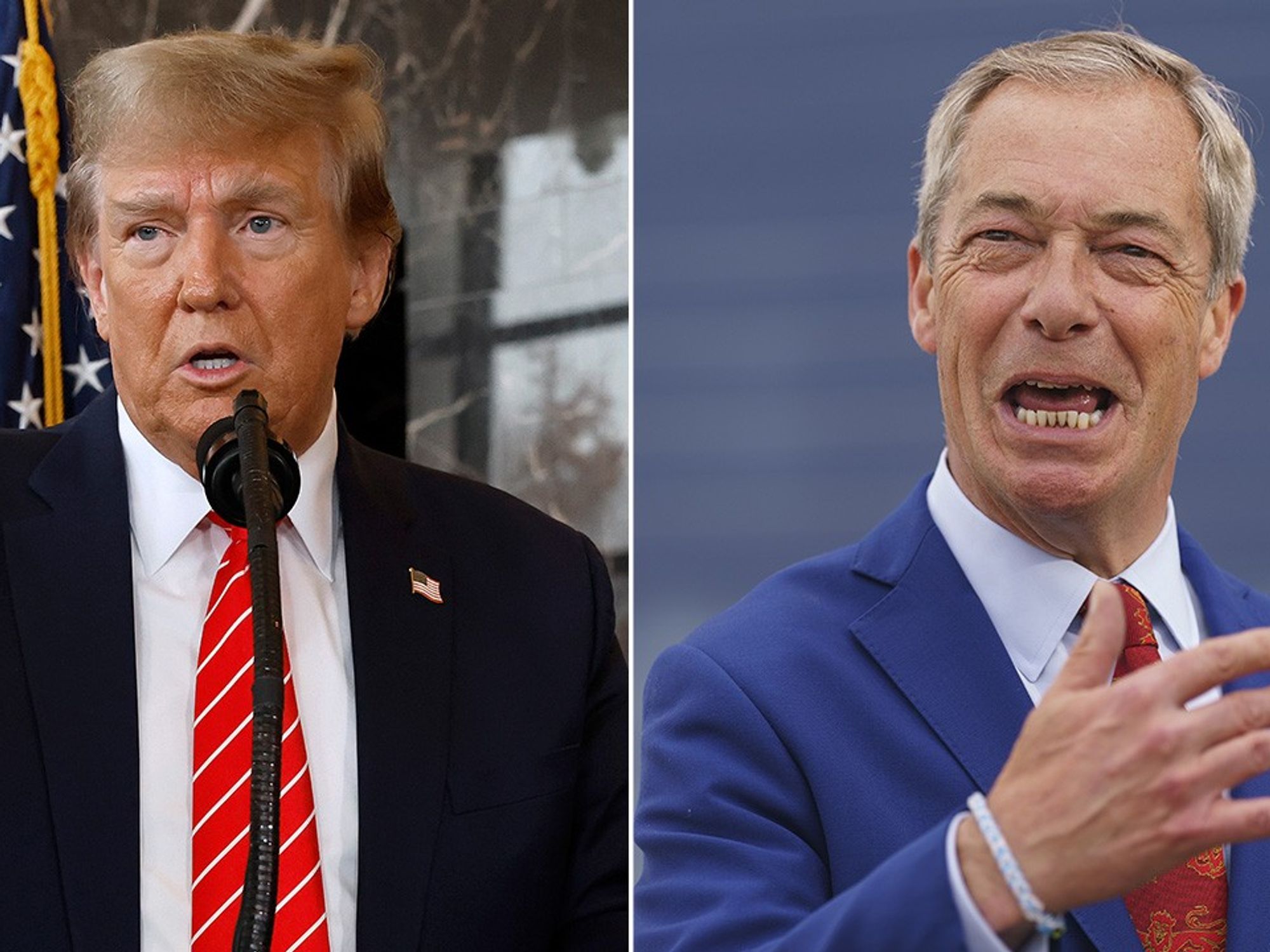 Donald Trump and Nigel Farage