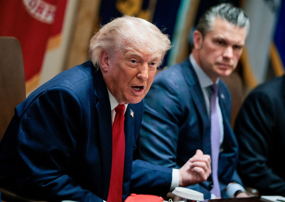 Donald Trump and Pete Hegseth