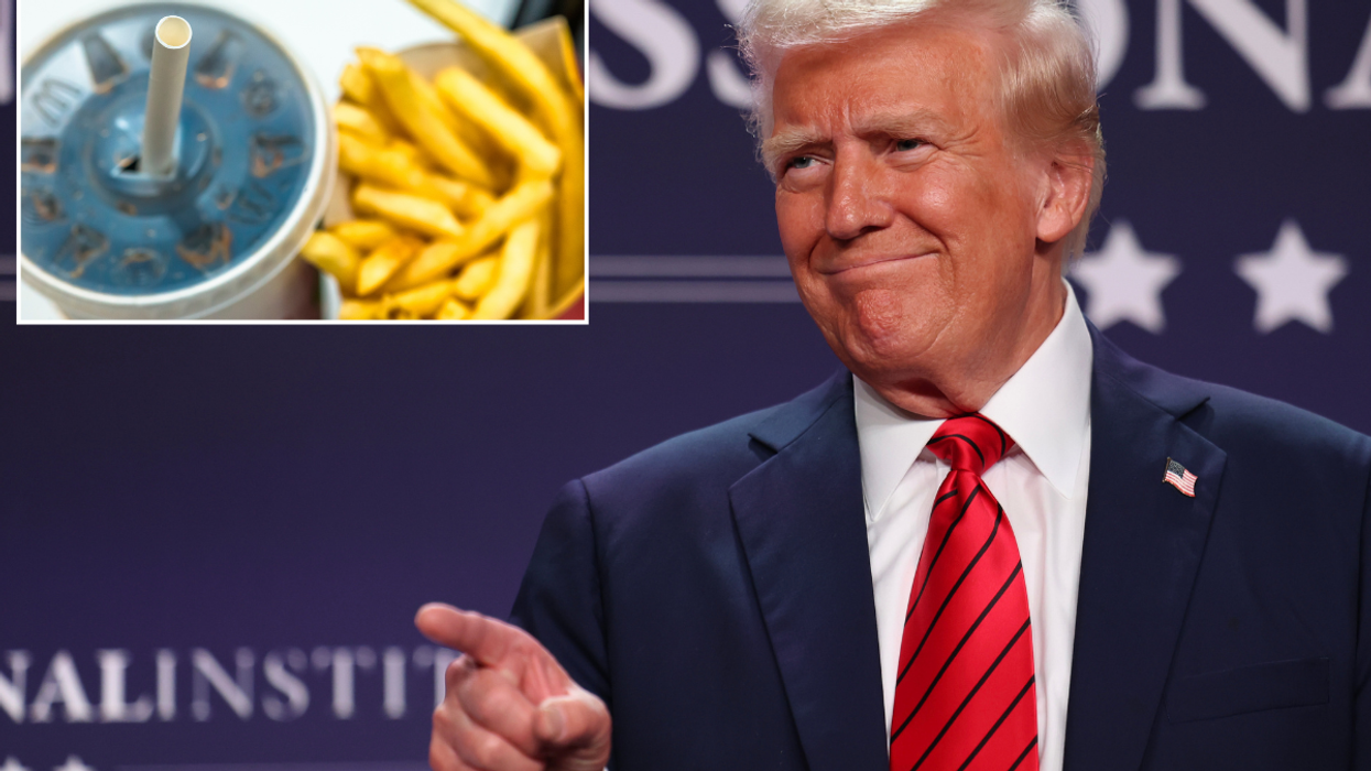 Donald Trump and plastic straw