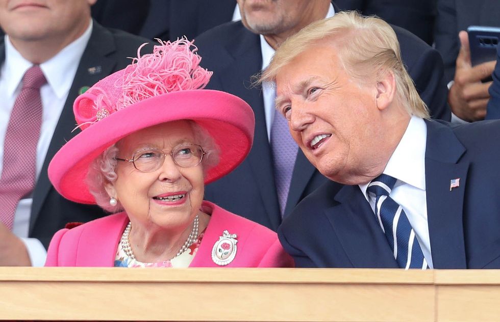 Donald Trump and Queen Elizabeth II