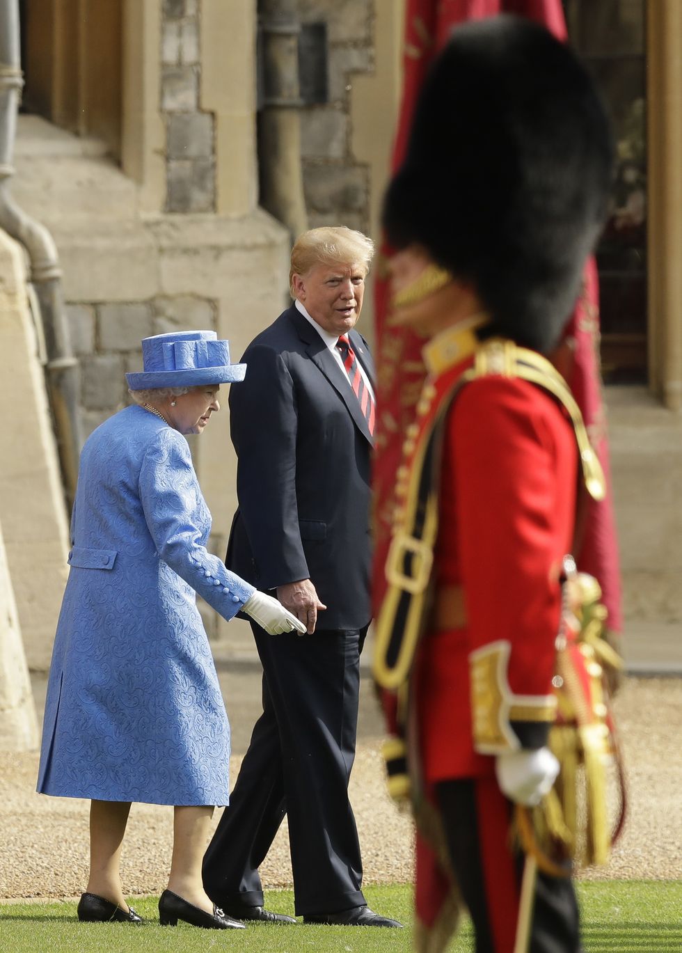 Donald Trump and Queen Elizabeth II