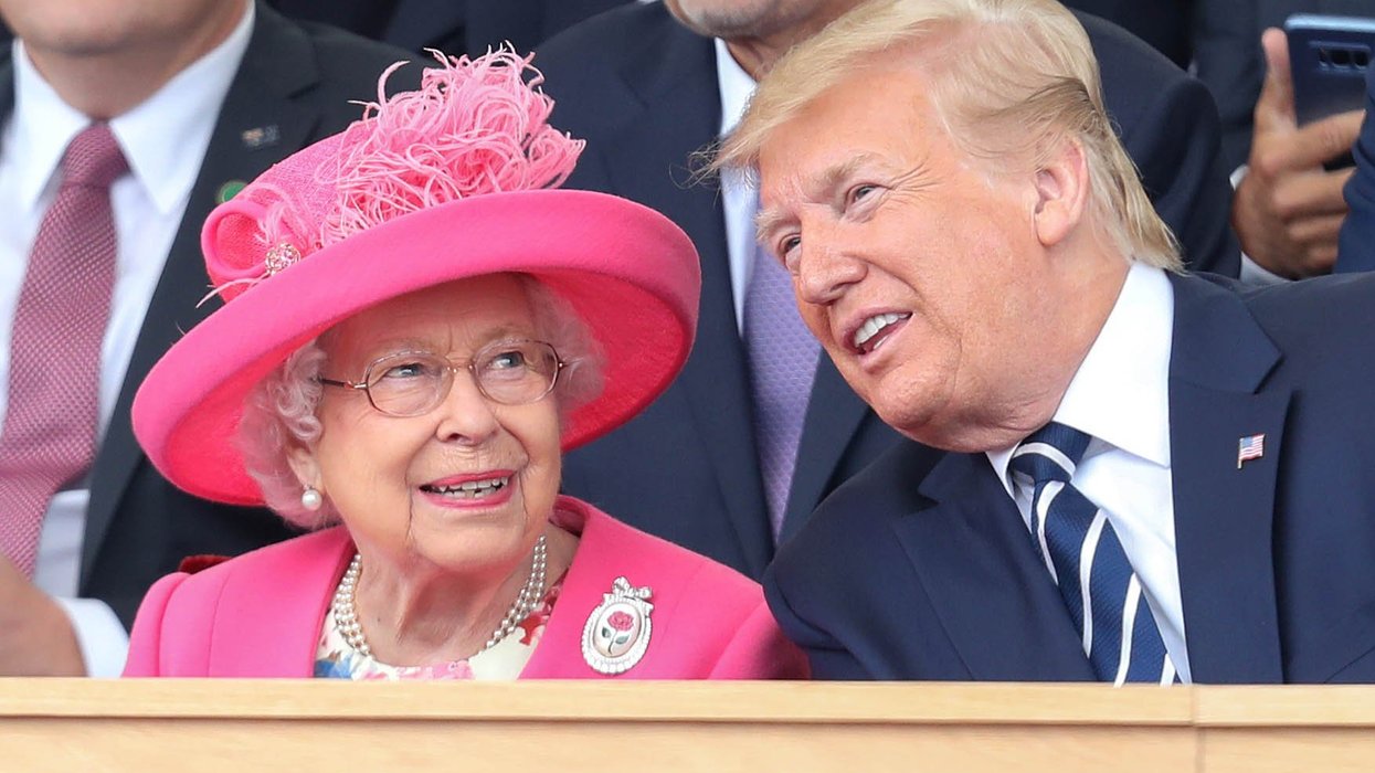 Donald Trump and Queen Elizabeth