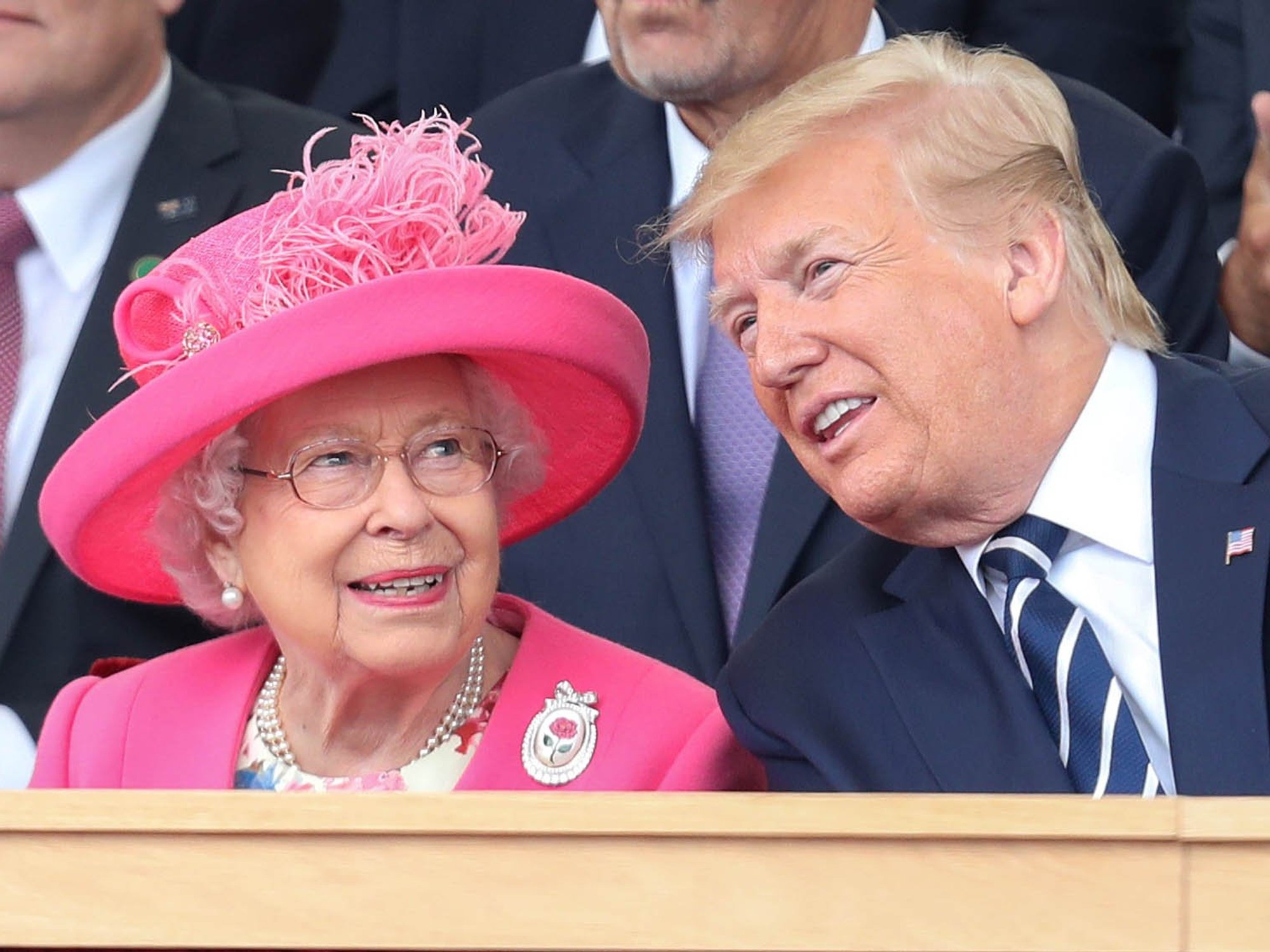 Donald Trump and Queen Elizabeth