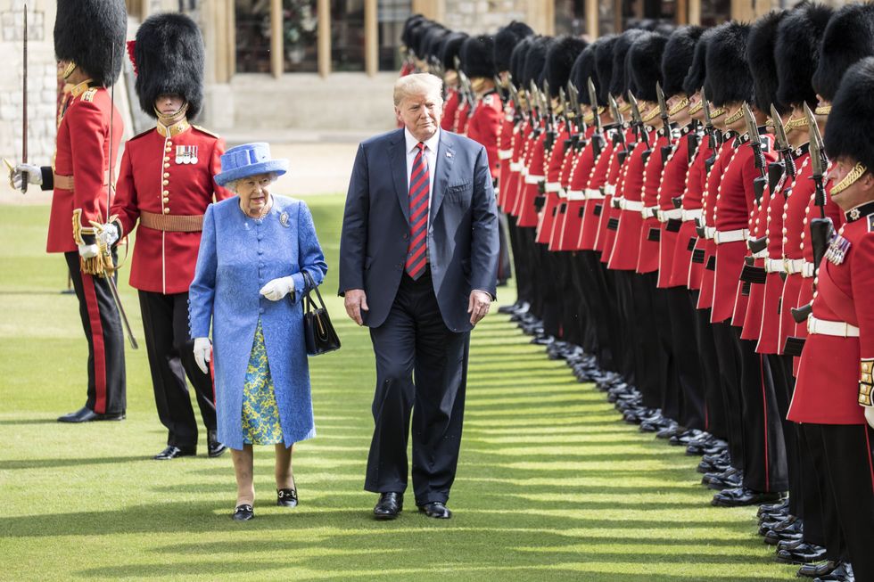 Donald Trump and Queen Elizabeth