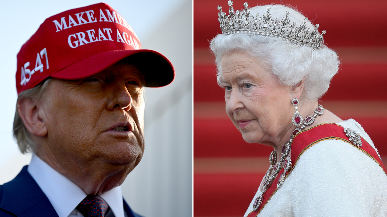 Donald Trump and Queen Elizabeth