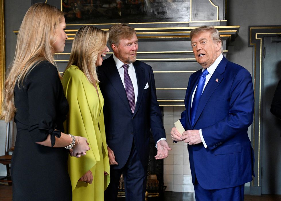 Donald Trump and Queen Maxima