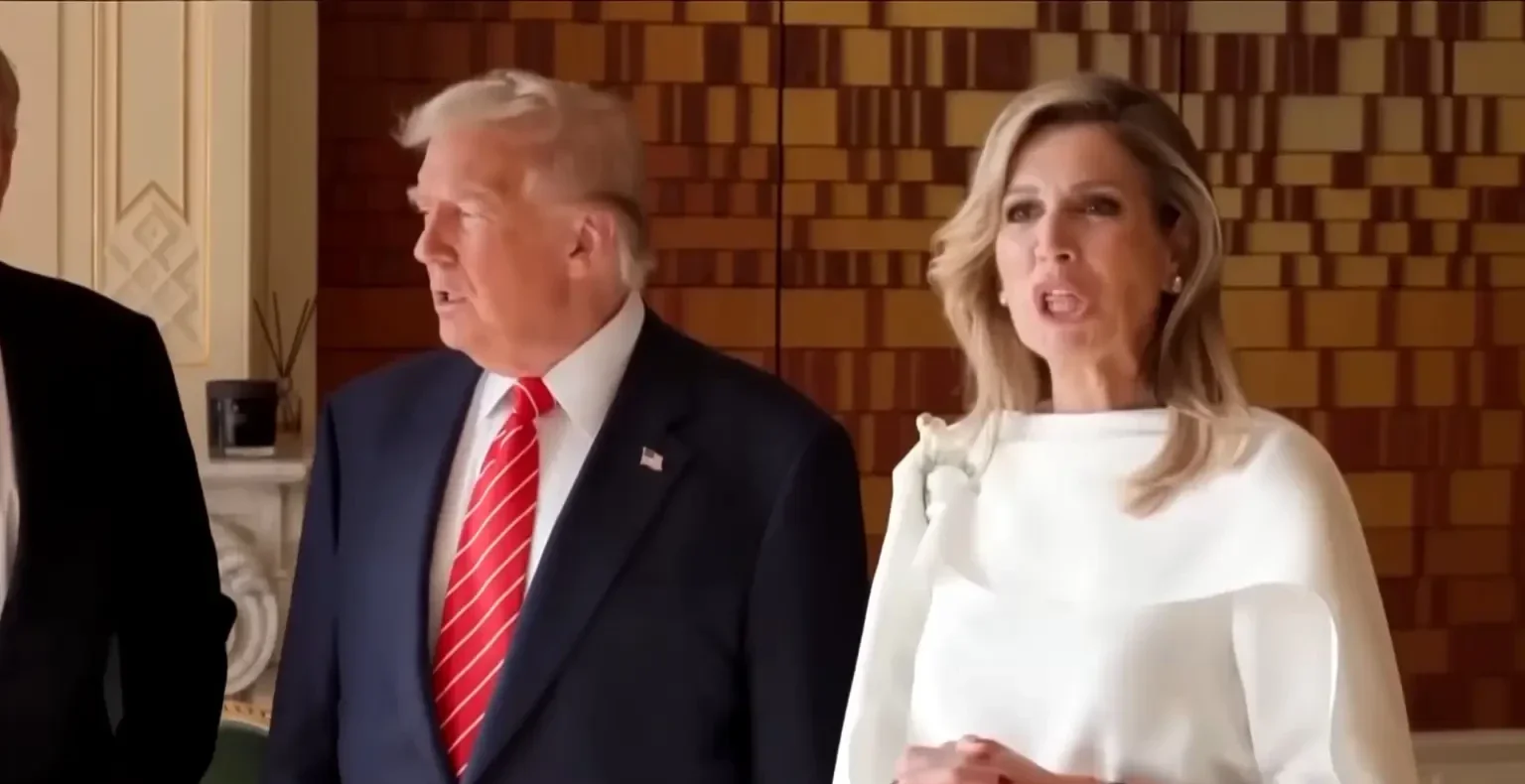 Donald Trump and Queen Maxima