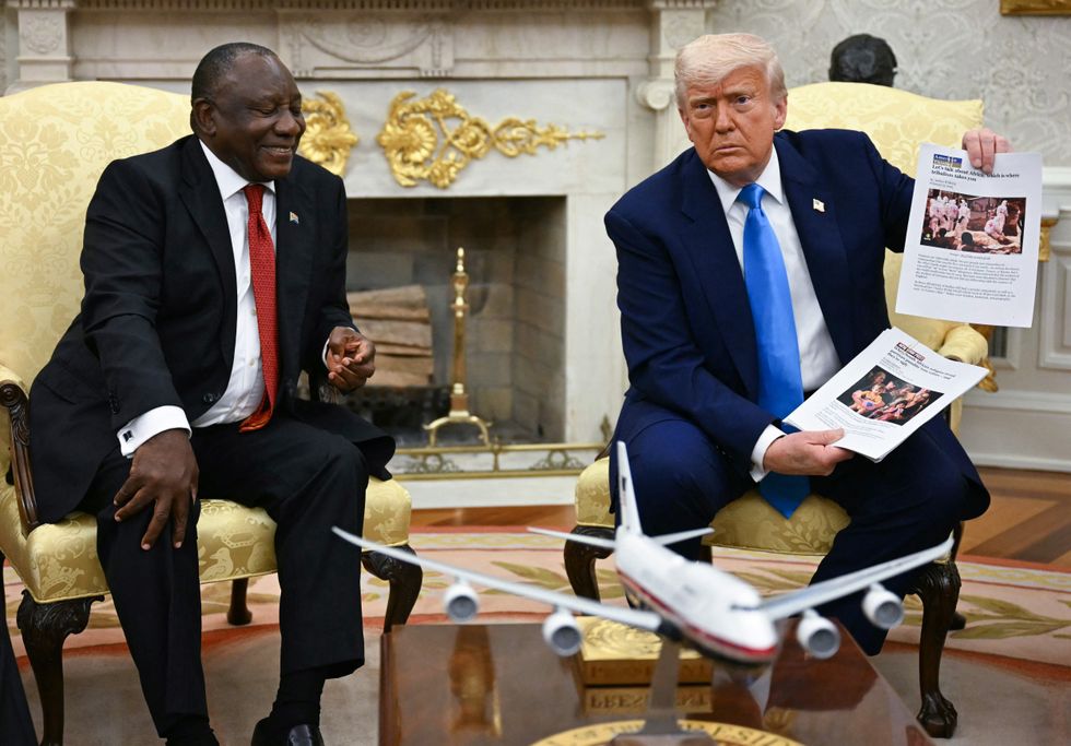 Donald Trump and Ramaphosa