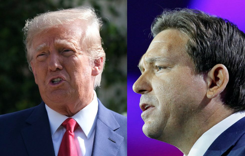 Donald Trump and Ron DeSantis