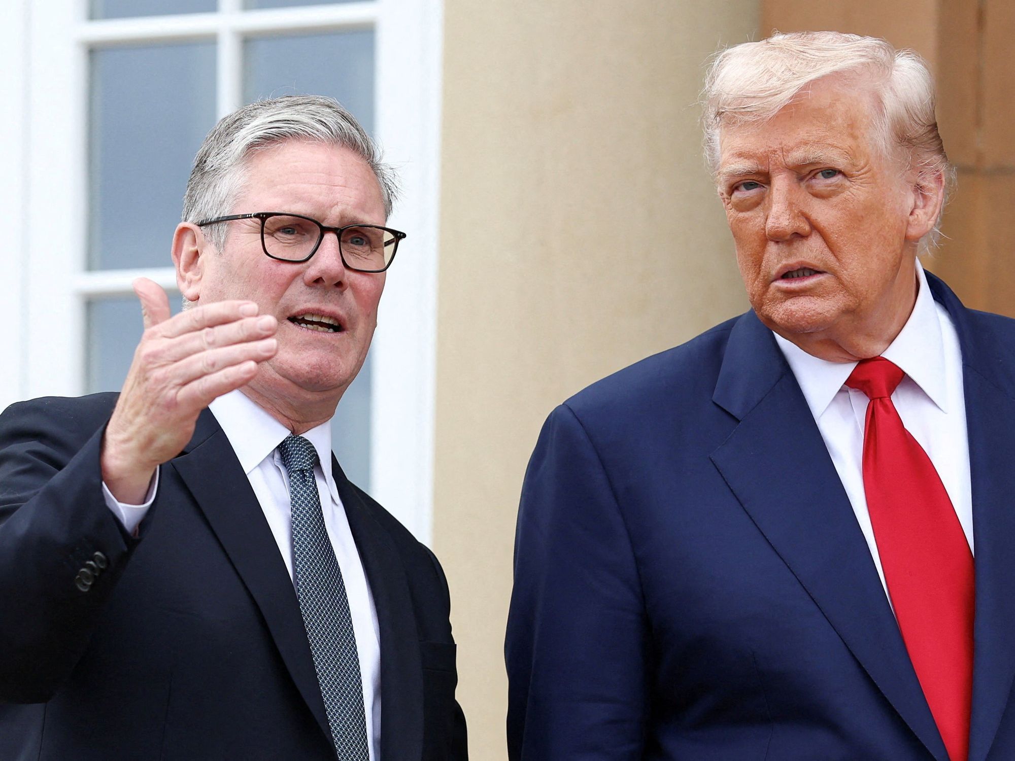 Donald Trump and Sir Keir Starmer