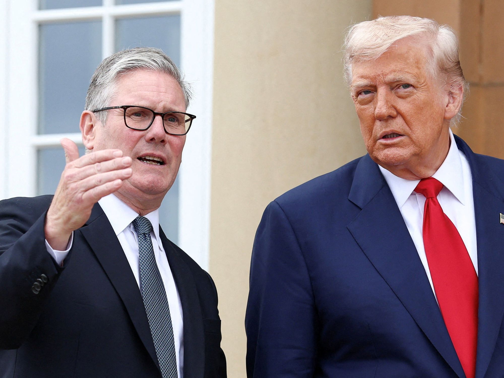 Donald Trump and Sir Keir Starmer