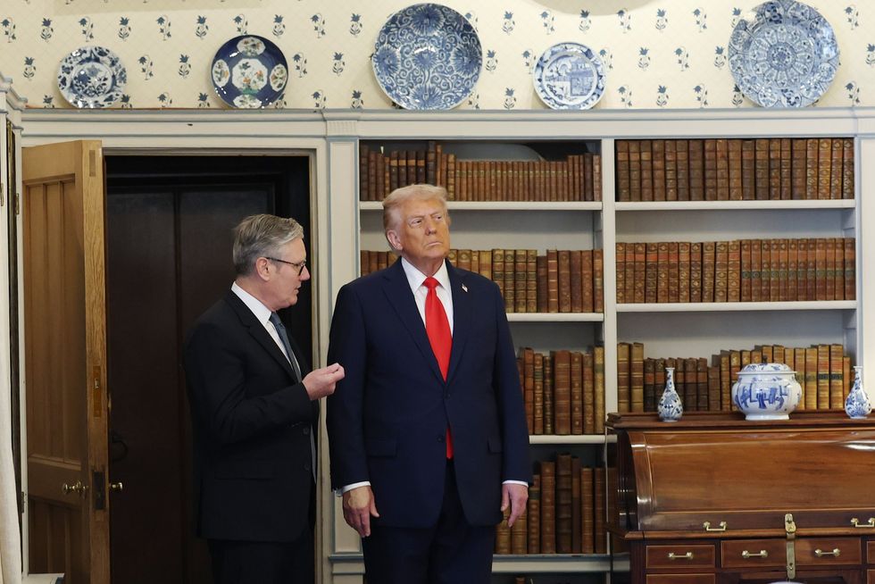 Donald Trump and Sir Keir Starmer