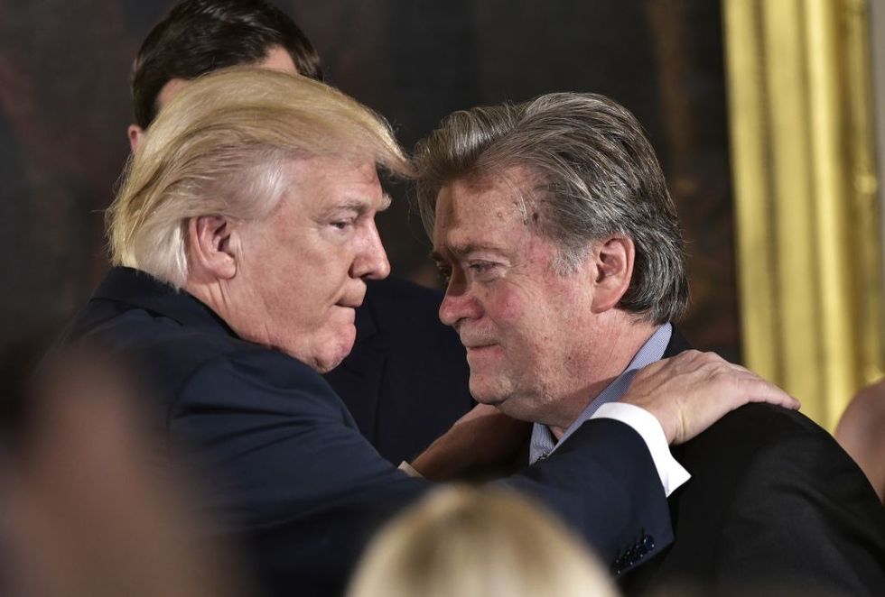 Donald Trump and Steve Bannon