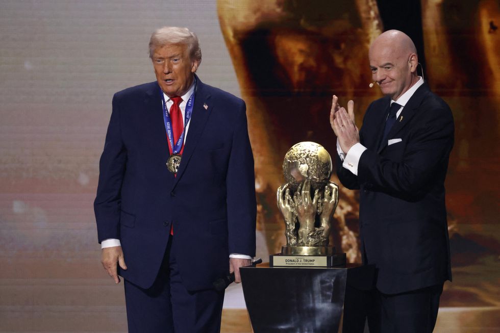 Donald Trump and \u200bGianni Infantino