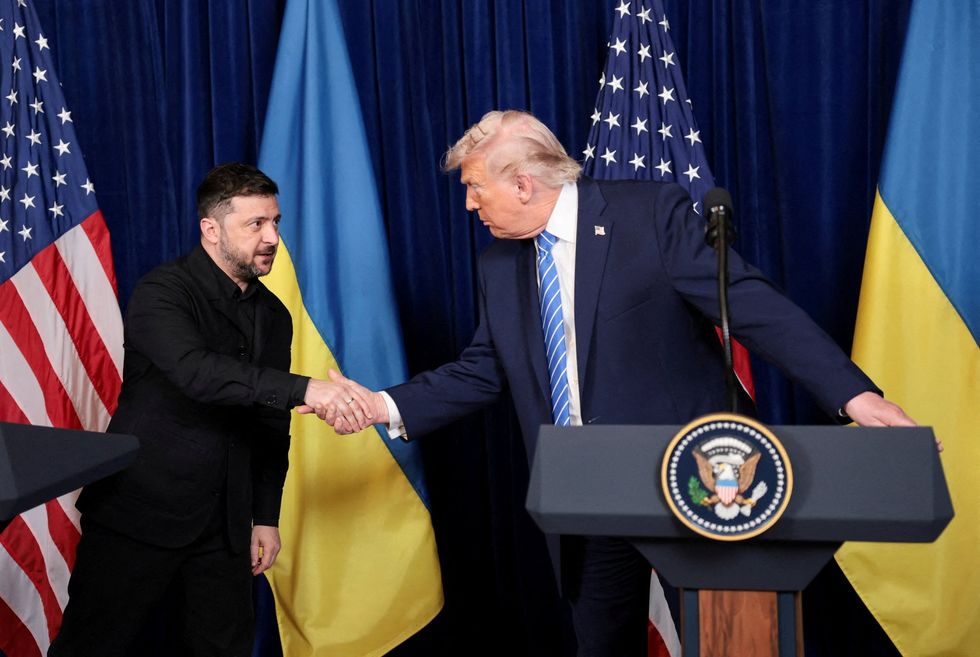 Donald Trump and Ukrainian President Volodymyr Zelensky