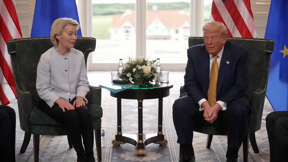 Donald Trump and Ursula von der Leyen