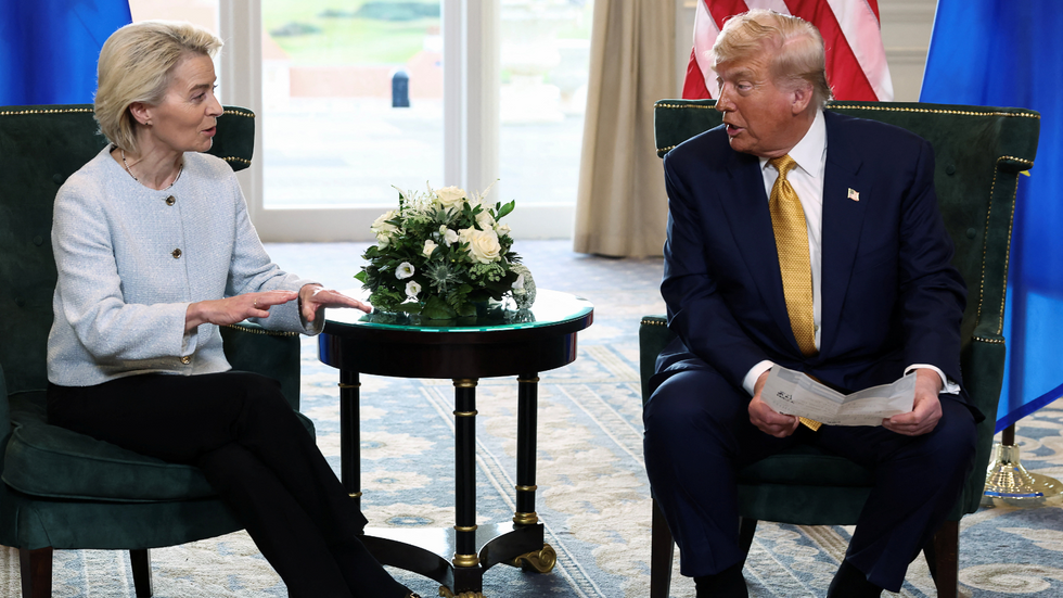 Donald Trump and Ursula von der Leyen