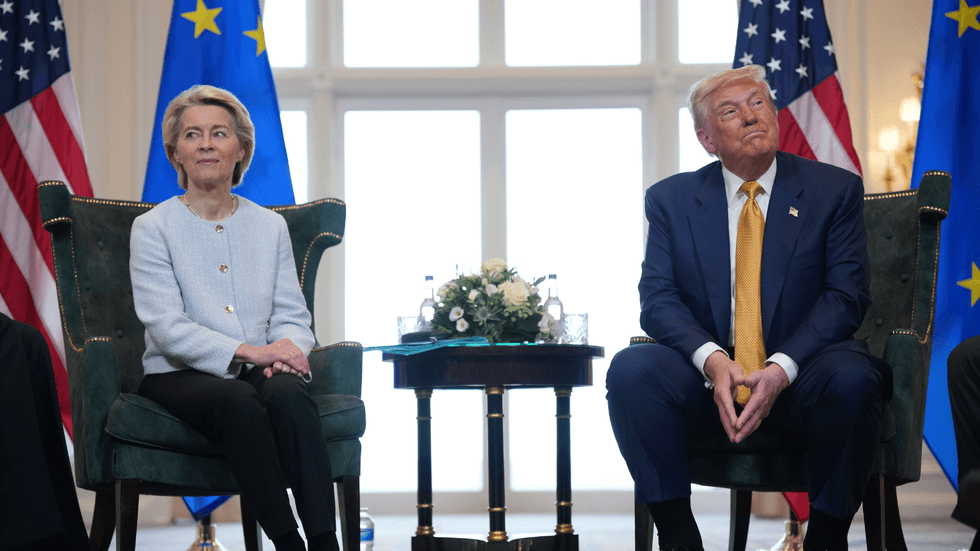Donald Trump and Ursula von der Leyen