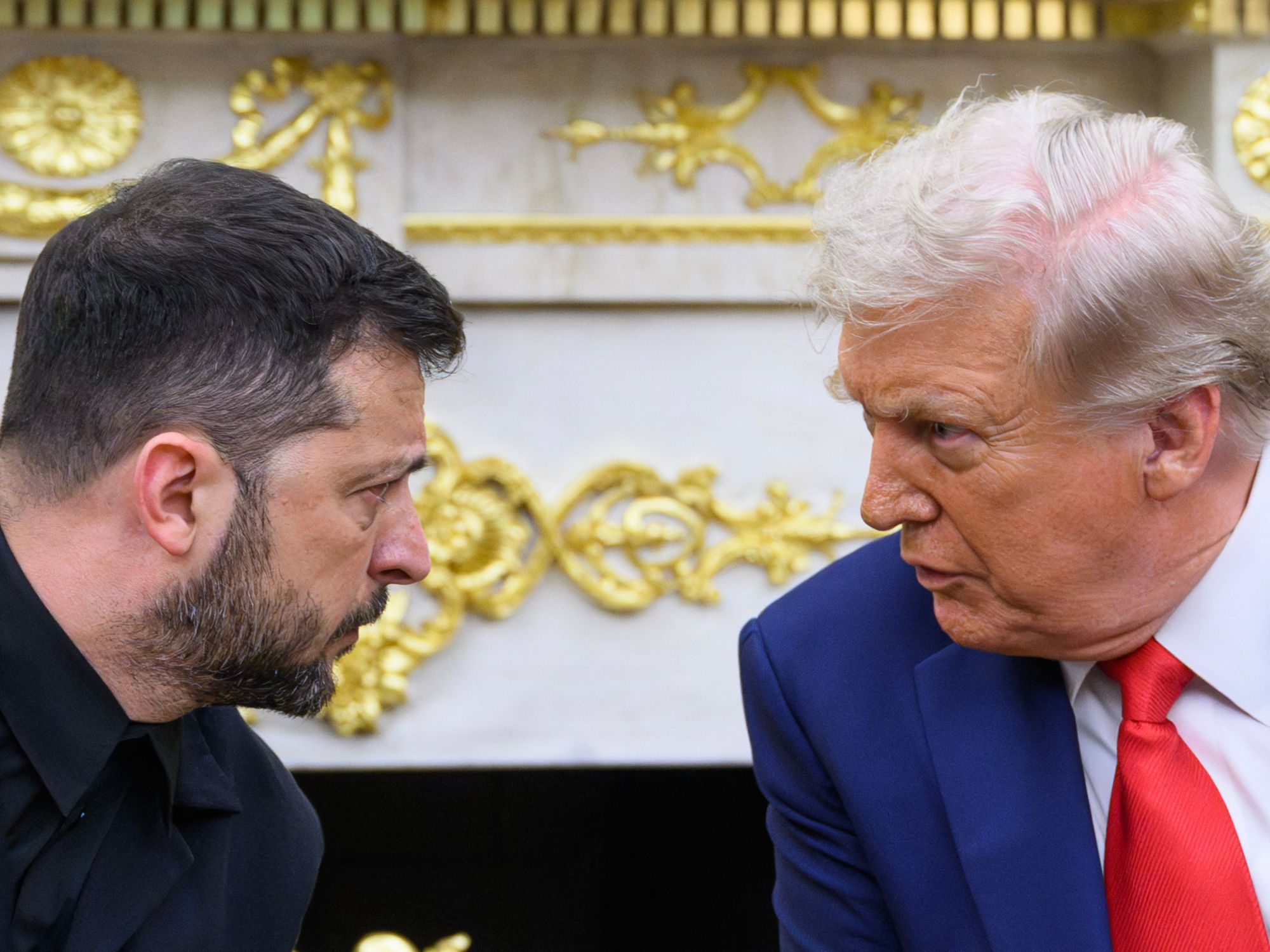 Donald Trump and Volodymyr Zelensky