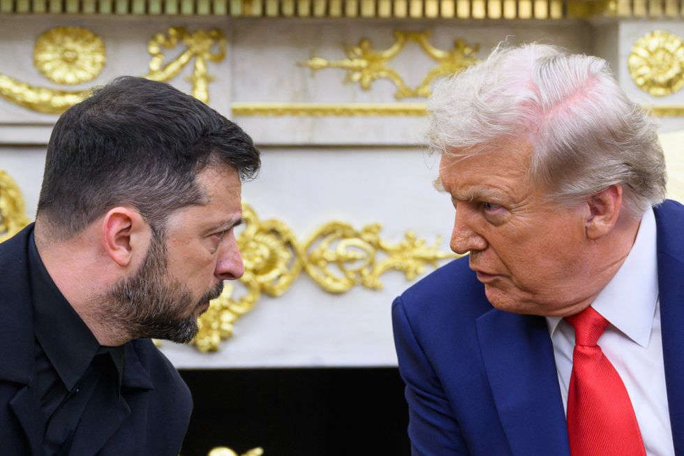 Donald Trump and Volodymyr Zelensky