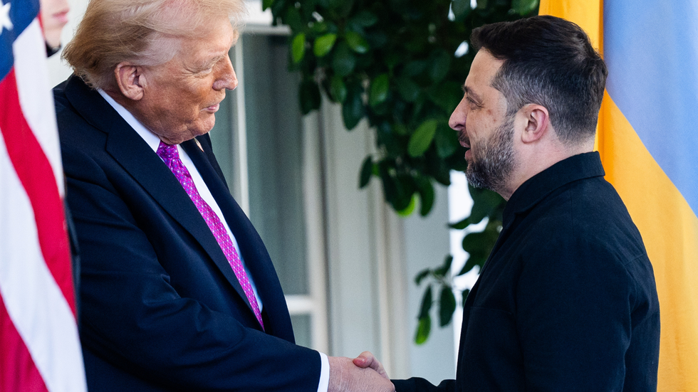 Donald Trump and Volodymyr Zelensky