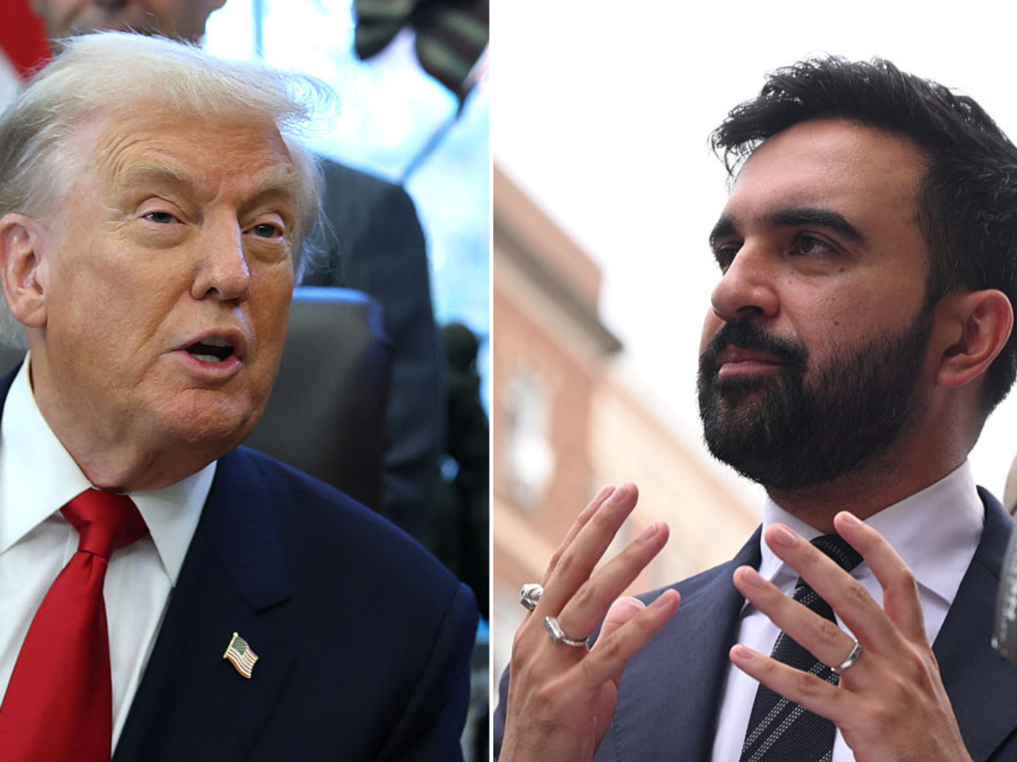 Donald Trump and Zohran Mamdani