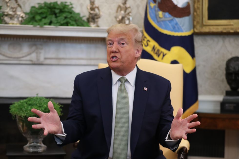 Donald Trump at an event during his four year stint at the White House