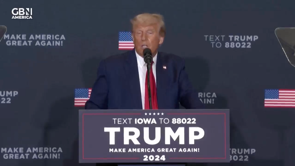 Donald Trump at Iowa rally