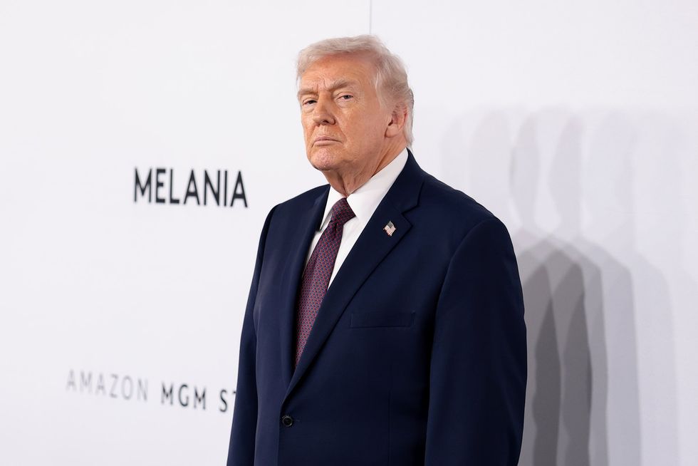 Donald Trump at Melania premiere