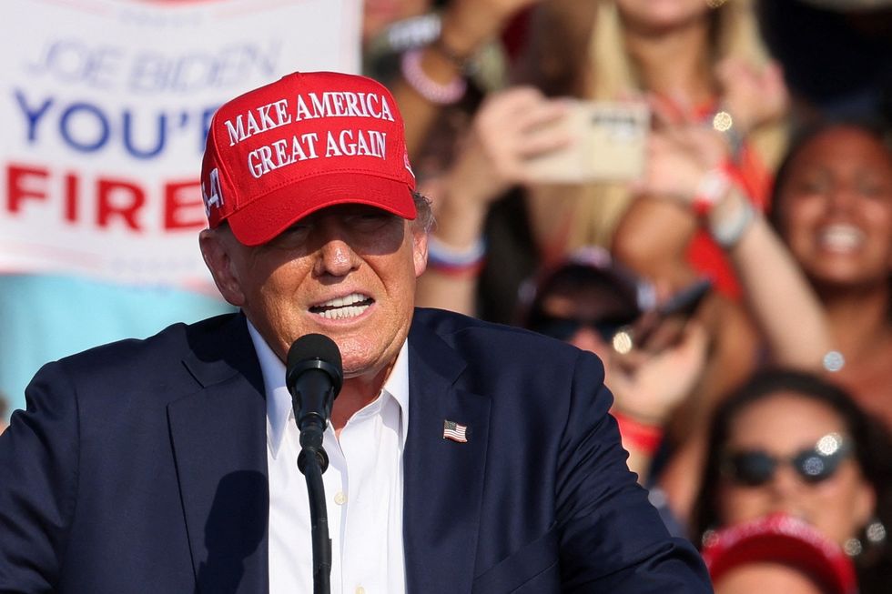 Donald Trump before shots were fired