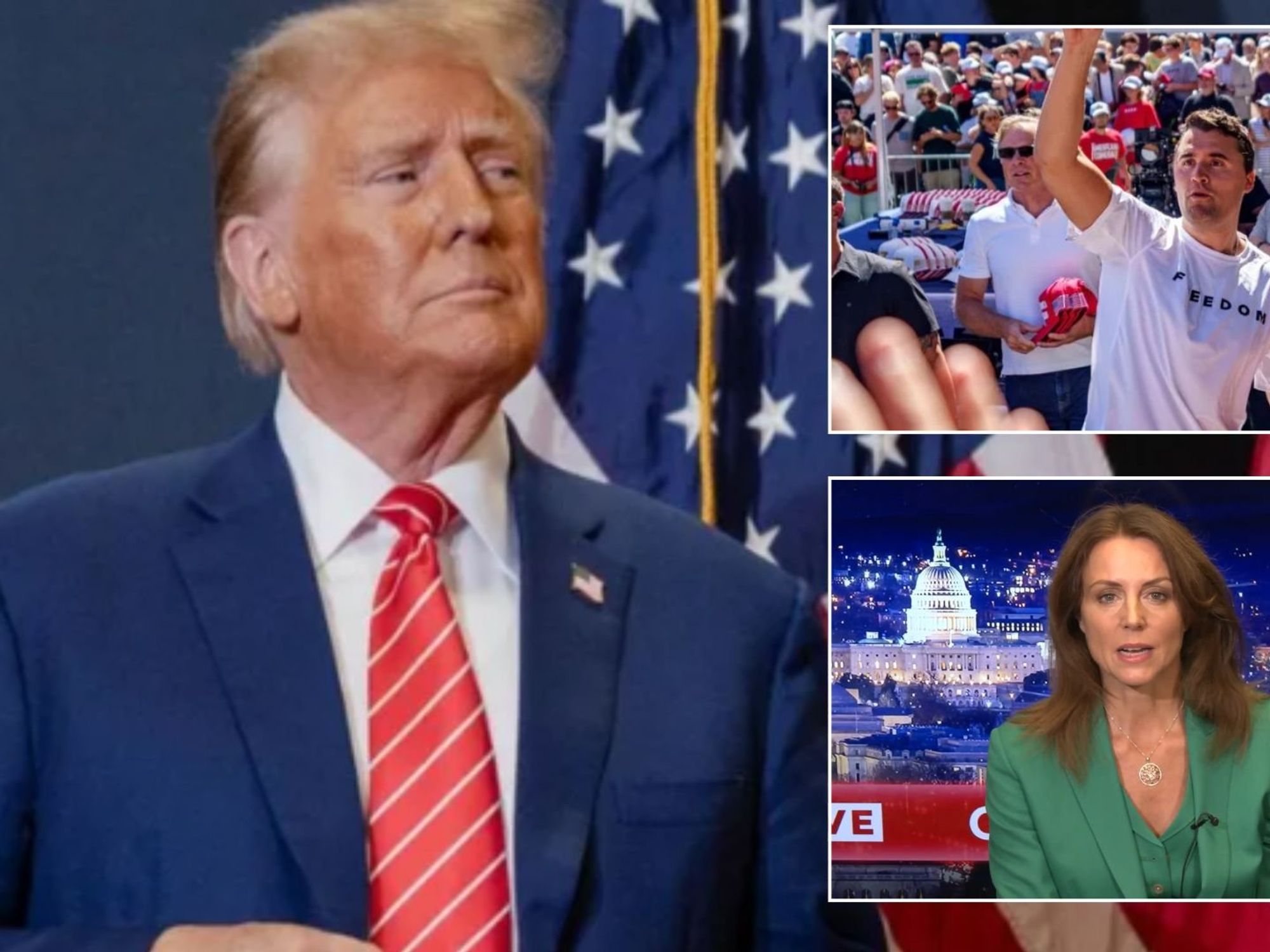 Donald Trump, Bev Turner, Charlie Kirk