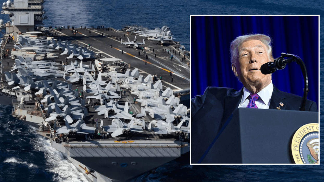 Donald Trump deploys aircraft carrier
