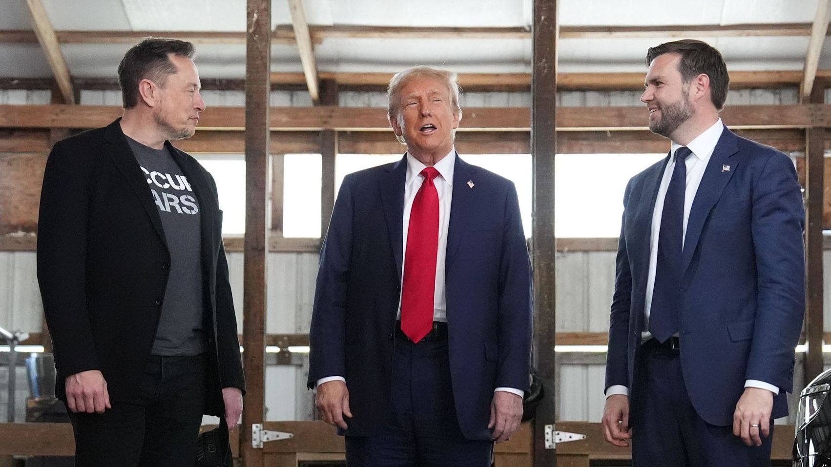 Donald Trump, Elon Musk and DJ Vance