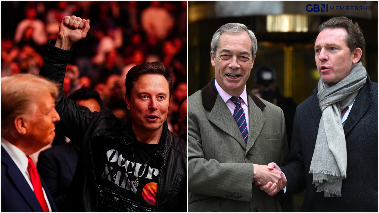 Donald Trump, Elon Musk, Nigel Farage and Nick Candy