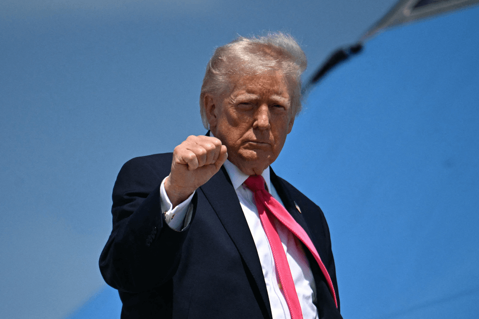 Donald Trump fist point