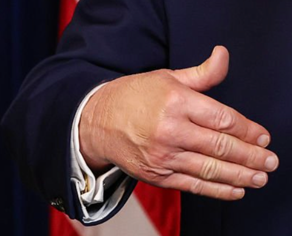 Donald Trump hand