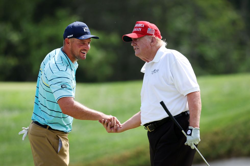 Donald Trump has played in a Pro-Am on the LIV Golf Tour