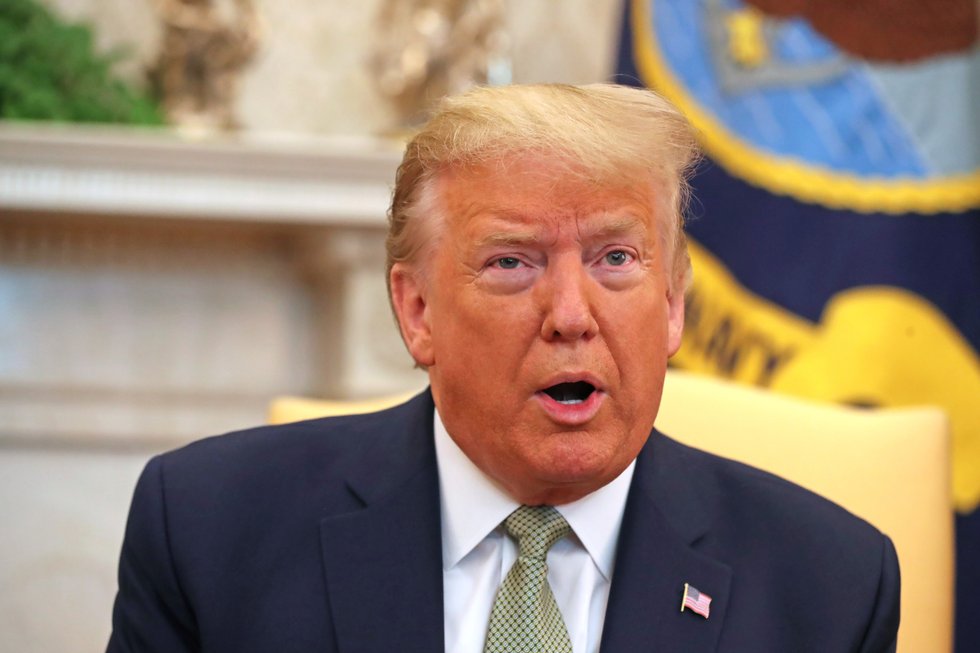 Donald Trump in the Oval Office