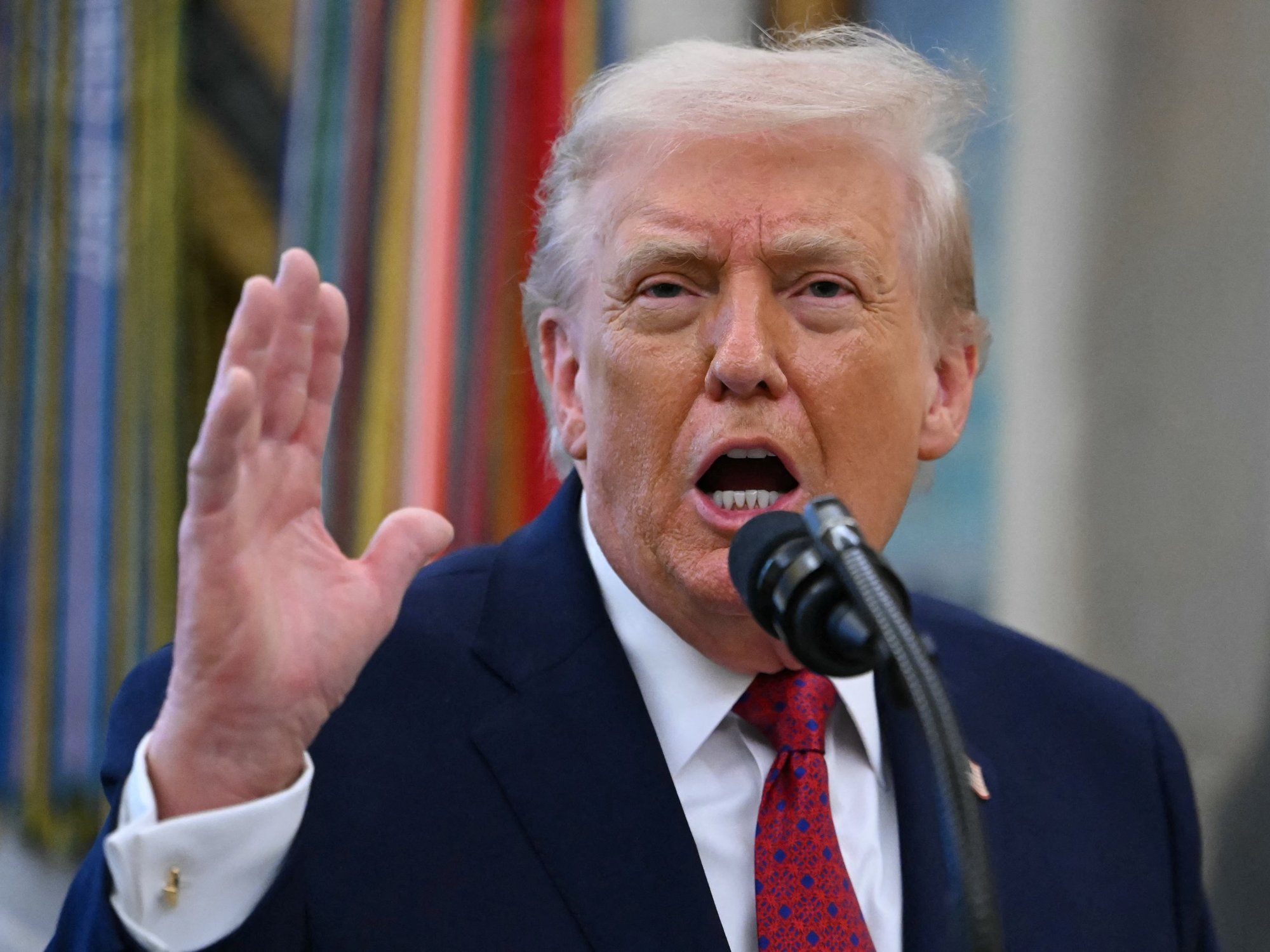 Donald Trump in the Oval Office