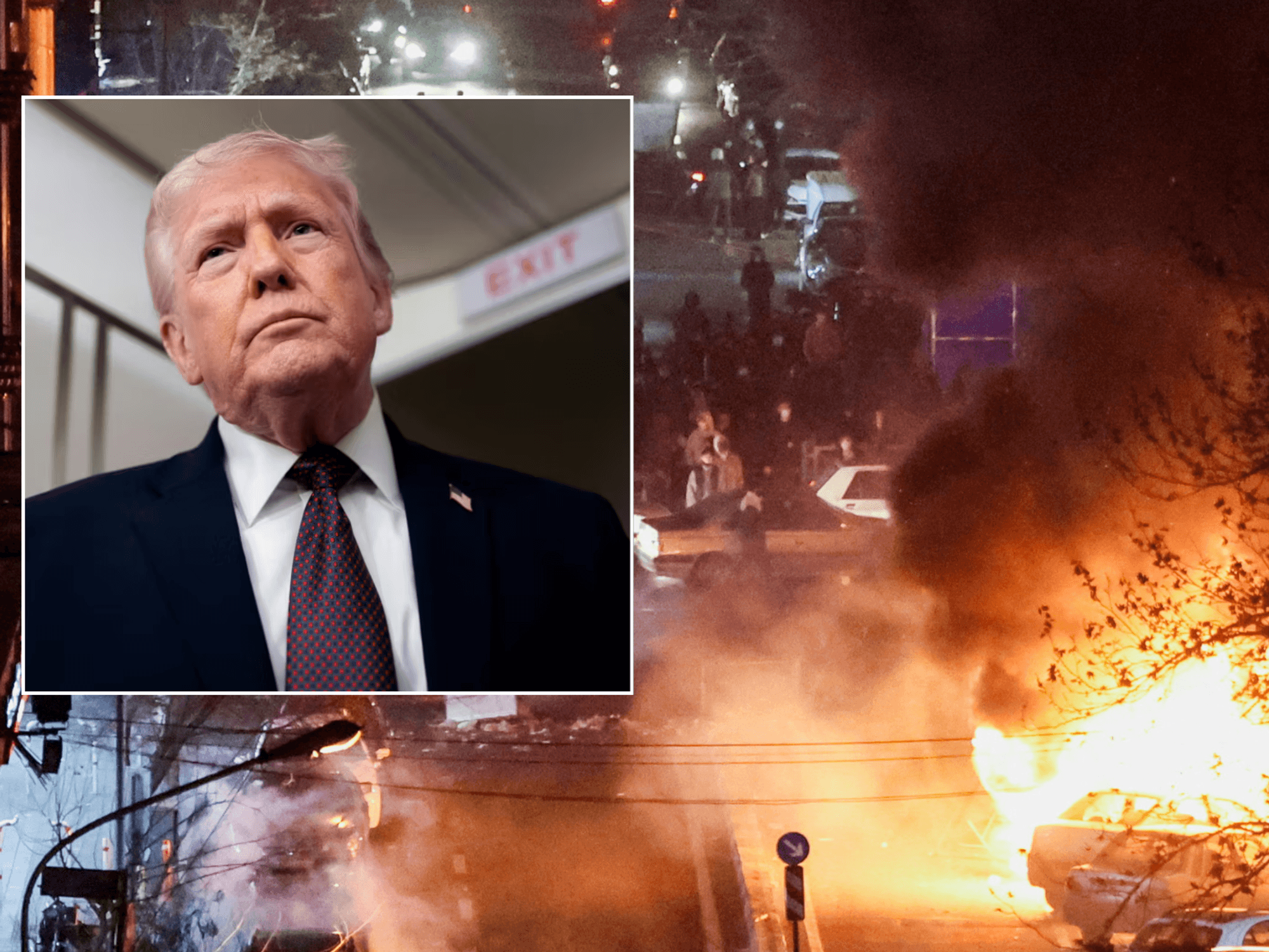 Donald Trump, Iran protest